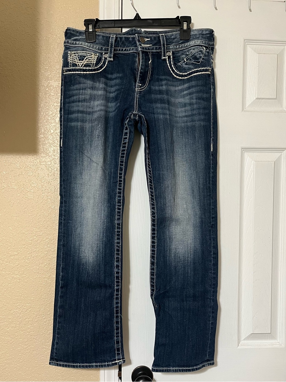 Dark Blue women’s Straight-Leg Jeans size 32, length 30